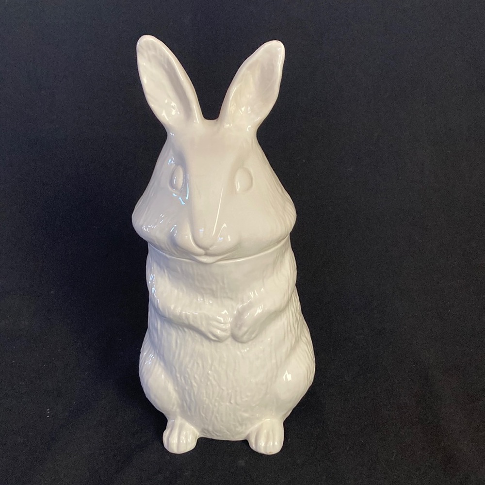Vintage Mancer Italy Ceramic Bunny Rabbit Cookie Jar MC 321